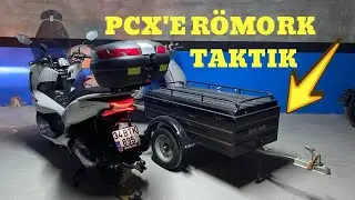 HONDA PCX'E RÖMORK YAPIMI [Yeni kamplar için römork aldım] #honda #pcx #römork #motokaravan