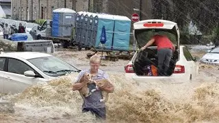 The city ofAtlanta Georgia USA experienced heavy rainfall this Thursday which flooded