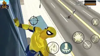 Super Spider Rope Hero Ninja Gangster Crime Vegas City - Spider City Battle Android GamePlay