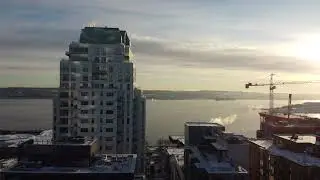 Halifax downtown Mar 2nd 2023 - from Bishop st. 7:30 am
