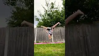 Advanced gymnastics quiz update I can Finderly do a front walkover