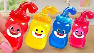 🌈How to Make Rainbow Bottle Jelly 🍬Adorable Mini Rainbow Shark Jelly 💘 Mini Cake Wonderland