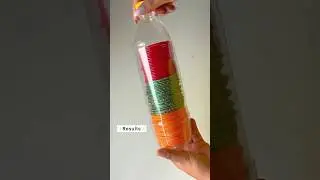 DIY Bangles Organiser using plastic water bottle😳travel friendly hack#diy #bangles #organizer #hack