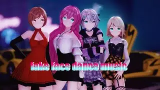 【Ray-MMD 4k 60fps】『fake face dance music』