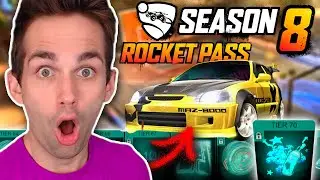 THE *NEW* SEASON 8 ROCKET PASS & HONDA CIVIC IS HERE! (Rocket League Season 8 Item Showcase)