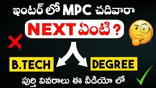 B.Tech vs Degree: Which is the Best Career Path After Intermediate MPC in 2025?