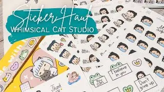 Sticker Haul: Whimsical Cat Studio