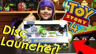 TOY STORY 4 MOVIE  || BUZZ DISC LAUNCHER GAME SET || NEW TOY STORY 4 HUNT. 2019