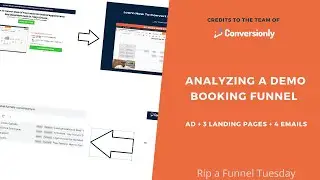 Analyzing a 3 step demo booking funnel