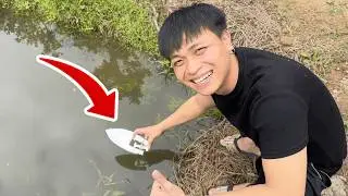 Tự Chế Thuyền Từ XỐP | Mang Ra Nước Thử Nghiệm Kết Quả BẤT NGỜ