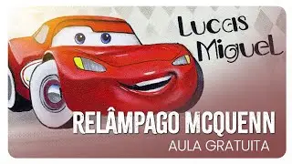 Pintando Relâmpago McQuenn - Pintura em Toalha