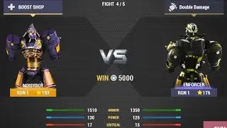 Real Steel Champions | TOURNAMENT | Noisy Boy VS ENFORCER NEW ROBOTS GAME (Живая Сталь)