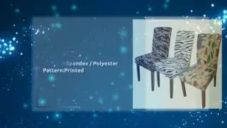 Best Printing Spandex Stretch Dining Chair Cover Machine Washable Restaurant