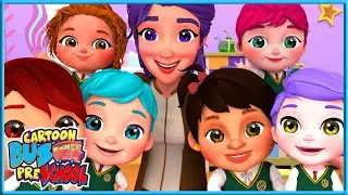 The Teacher Song |  And More Nursery Rhymes and Kids Songs | Bus Cartoon - pree school