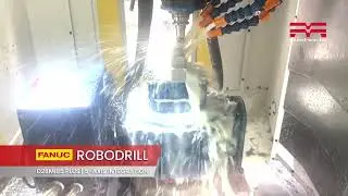 5-axis FANUC RoboDrill Cutting 17-4 Steel #cncmill #cncmachining #aerospace #machinetools
