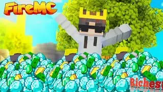I Collected 1Million💲In Fire MC || Becoming Richest Player In &lrm;⁨@PSD1⁩&nbsp; Minecraft Server🔥