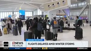 Flights delayed in northeast and Midwest due to blizzard