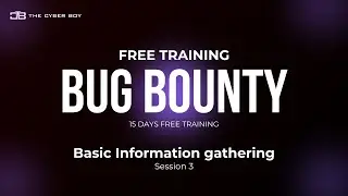 FREE Bug Bounty Training Day 3 &ndash; Information gathering | Linux by Vikku  #BurpSuite #BugBountyTips