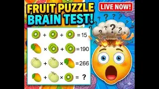 Maths fruit 🥝🥭🍈 Puzzle 🧩 for champion 🏆 only #viral #shorts #creative #maths #puzzlechallenge