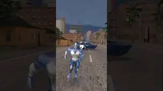 Rope hero vice town(hero vs police and army)#police #tank #car #helicopter #army #villain #viral