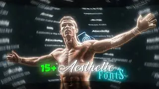 ae fonts for alight motion| Aesthetic fonts for editing 🔥🎯