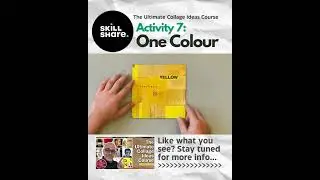 One Colour Collage Activity #collage #collageart