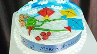 Makar sankranti theme cake||#shorts#trending#viral#popular#cake