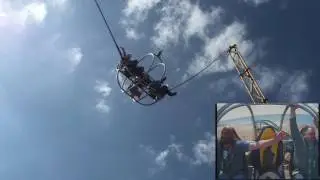 Blackpool South Pier - Sky Screamer outside and inside view!