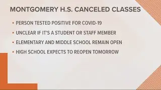 Montgomery County High School cancels classes over COVID-19 case