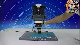 Kaisi Microscope with Led Light  + CTB  Lense + Smoke Fan