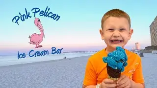 Pink Pelican Ice Cream Bar in Panama City Beach Florida