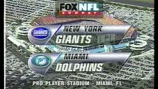 NFL on FOX - 1996 Week 15 Giants vs Dolphins - open