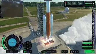 Launching a satellite to the Mun with 2 relays!