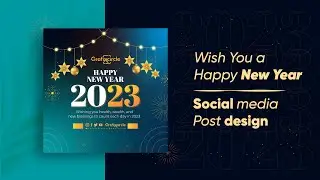 Happy New Year post design | Instagram post design - Grafix Circle