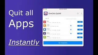 OneClick QuitAll &ndash; The Ultimate App Quitting Utility for macOS