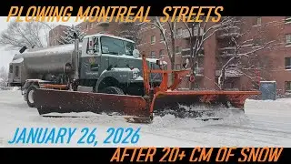 26 января 2026 г. Расчистка улиц Монреаля после выпадения более 20 см снега.