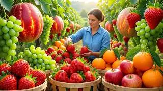 Slow Living in the Countryside &ndash; Rural Farming & Fruit Picking in the Garden | 4K Relaxing Video
