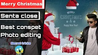 Marry Christmas photo editing Picsart photo editing tutorial Picsart senta close photo editing