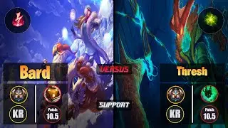Challenger BARD [Electrocute] (Support) VS  THRESH - Challenger KR Patch 10.5