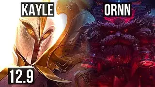 KAYLE vs ORNN (TOP) | Quadra, Legendary, Rank 10 Kayle | TR Grandmaster | 12.9