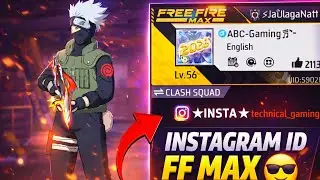 Free Fire Max Profile Me Instagram ID Kaise Lagaye 😍 | FF Max Bio Instagram Logo Trick