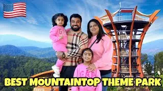 Visted The BEST Mountaintop Theme Park In USA | Breathtaking VIEWS 😍| INDIAN IN AMERICA 🇺🇸
