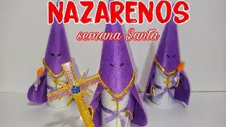 Hago 3 ESPECTACULARES NAZARENOS de SEMANA SANTA con rollos de papel del wc
