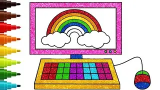How To Draw A Computer ✏️🖥 | Easy Drawing For Kids | Chiki Doodle