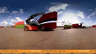 Container terminal 360 video 8K