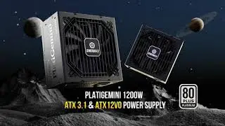 Red Dot Design Award Winner, Intel ATX 3.1 & ATX12VO 80 Plus Platinum PSU - PlatiGemini 1200W