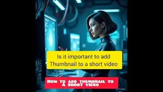 how to add thumbnail to a short video