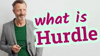 Hurdle | Definition of hurdle