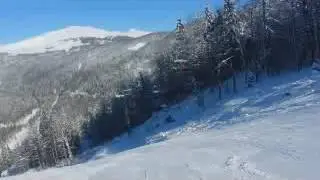 Skiing near Ravnjak hotel