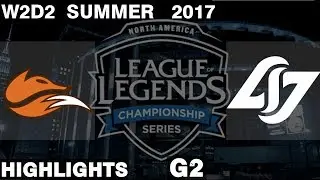 FOX vs CLG | Game 2 | HIGHLIGHTS | NA LCS SUMMER 2017 | Echo Fox vs Counter Logic Gaming